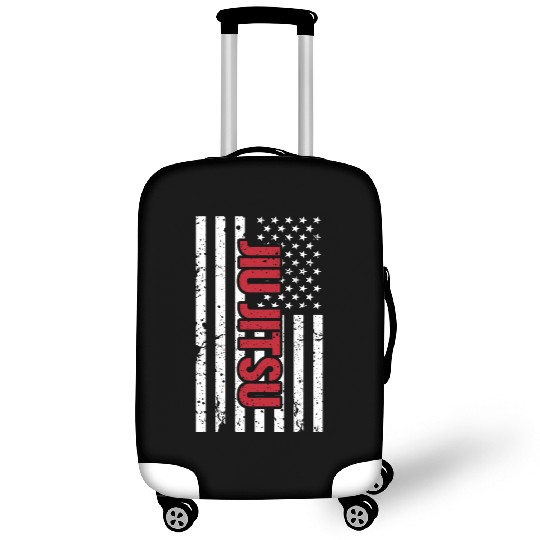 Patriotic Mma Bjj American Flag Jiu Jitsu Luggage Covers
