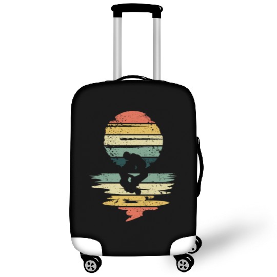 Retro Sunset Jujitsu Vintage Jiu Jitsu Luggage Covers