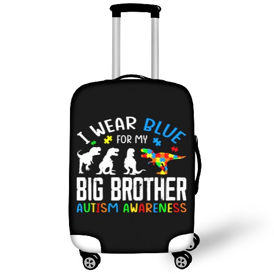 I Wear Blue For My Big Brother Autism Awarenes Luggage Covers