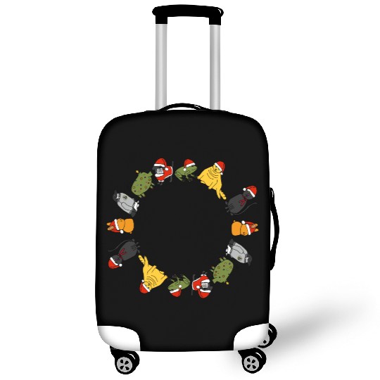 Christmas Holidays Cute Animals Stars Candy Canes Luggage Covers