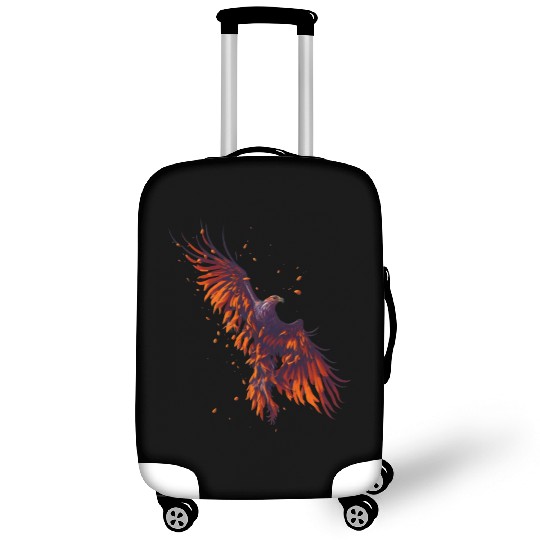 Hawk flying Luggage Covers