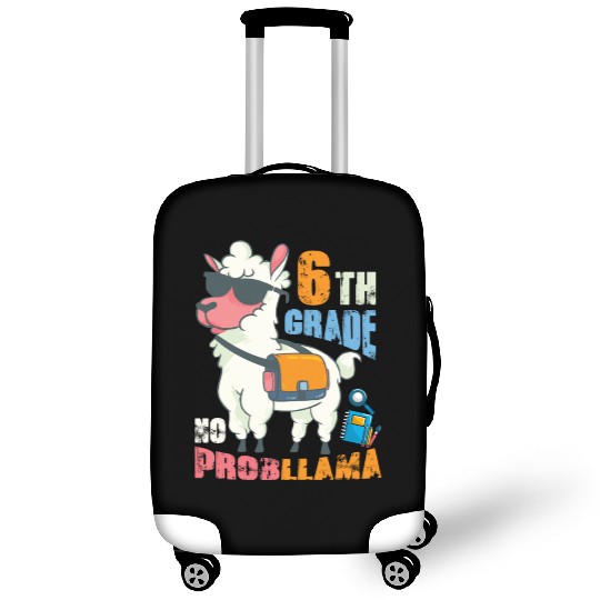 6th Grade No Probllama Back To School Llama Luggage Covers