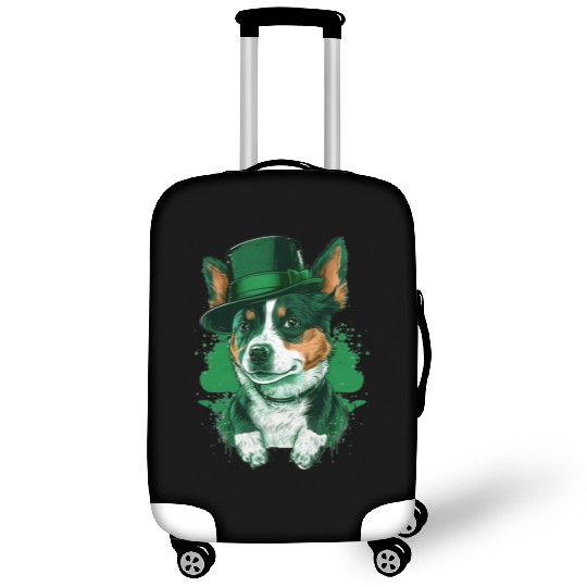 Lucky Pup St. Patricks Day for Dog Lovers. Luggage Covers