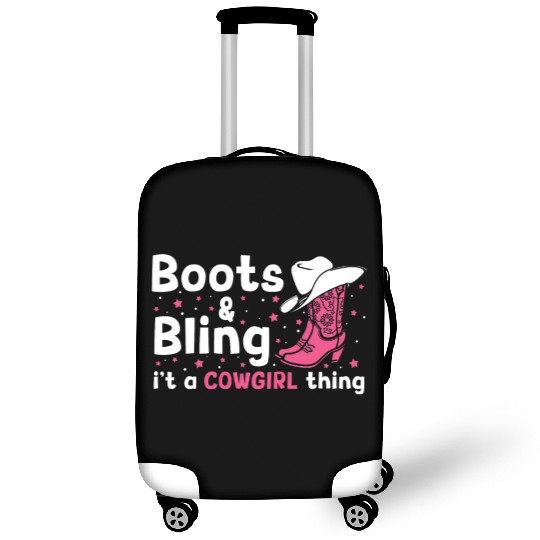 Boots And Bling It's A Cowgirl Thing Luggage Covers