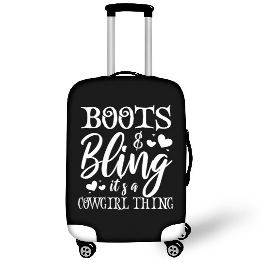 Boots And Bling It's A Cowgirl Thing Luggage Covers