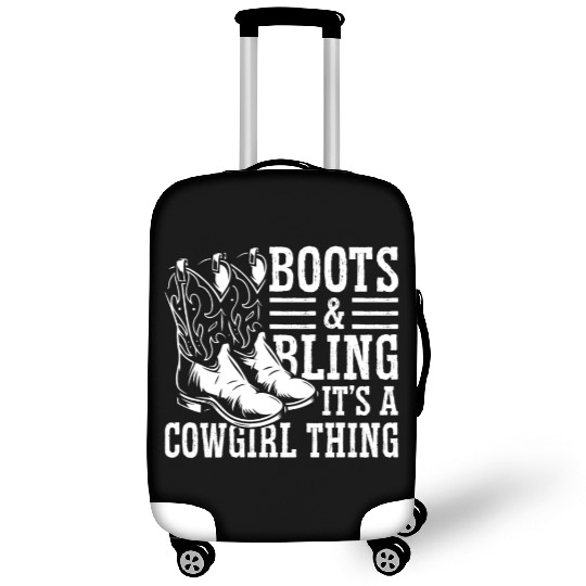 Boots And Bling It's A Cowgirl Thing Luggage Covers
