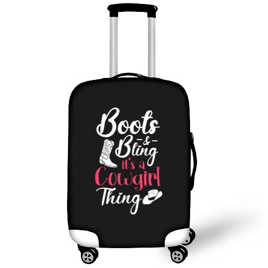 Boots And Bling It's A Cowgirl Thing Luggage Covers