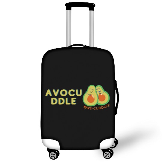 funny avocado logo Luggage Covers