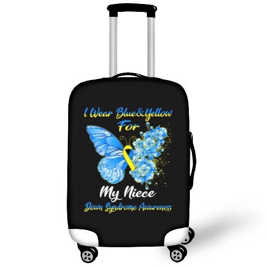 Kids I Wear Blue Yellow For My Niece Down Syndrom Luggage Covers