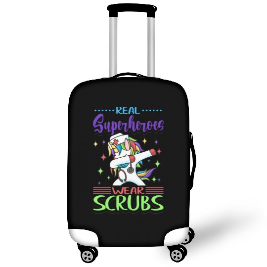 Nurse Real Superheroes Wear Scrubs Nursing Luggage Covers