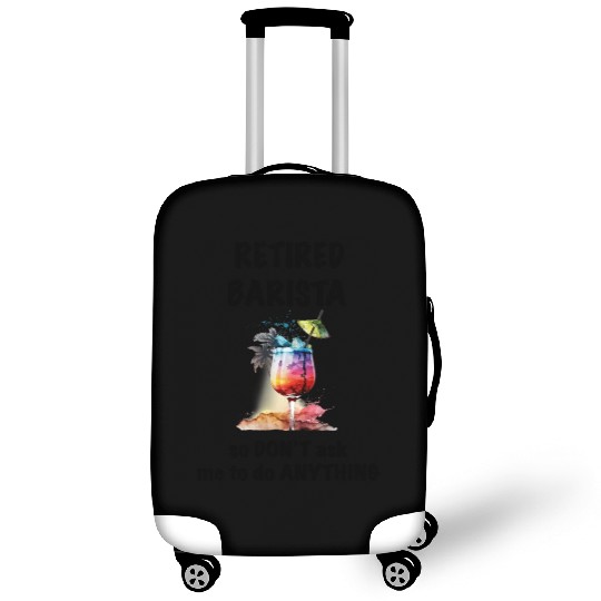 Retired Barista Vacation Tropical Cocktail Luggage Covers