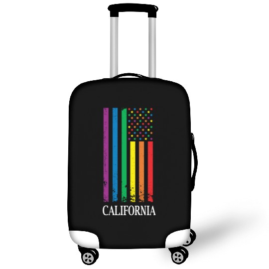 California Pride Month Pride Flag LGBT Community L Luggage Covers