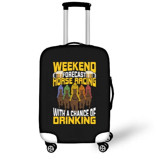 Weekend Forecast Horse Racing Luggage Covers