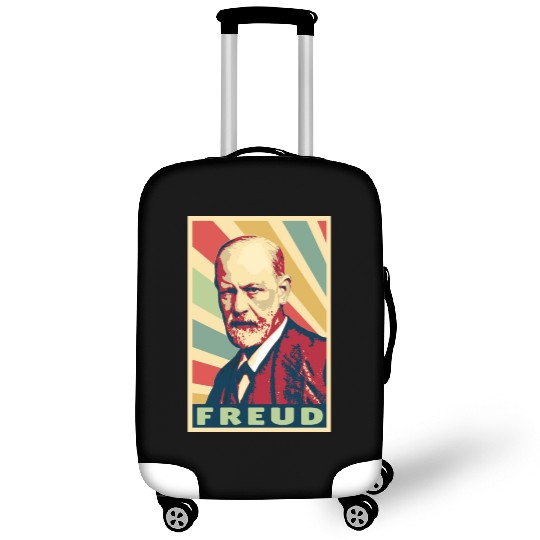 Sigmund Freud Vintage Colors Luggage Covers