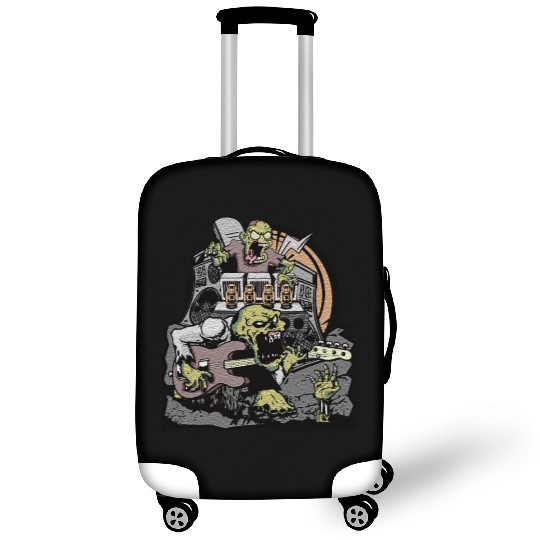 Bass Guitar zombie Luggage Covers