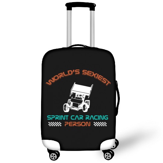 Sprint Car Racing, sprint car, dirt track racers Luggage Covers