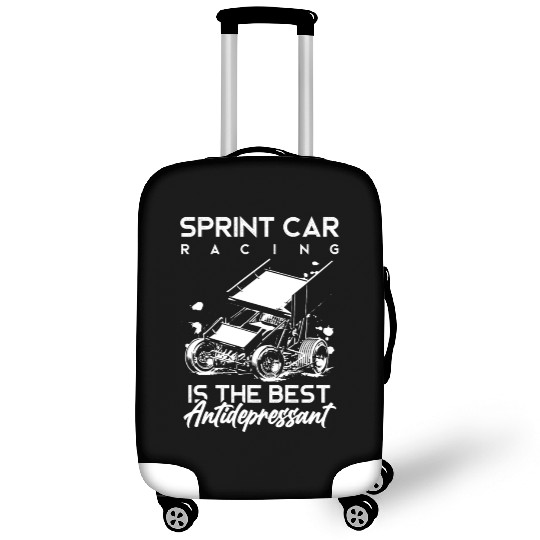 Sprint Car Racing, sprint car, dirt track racers Luggage Covers