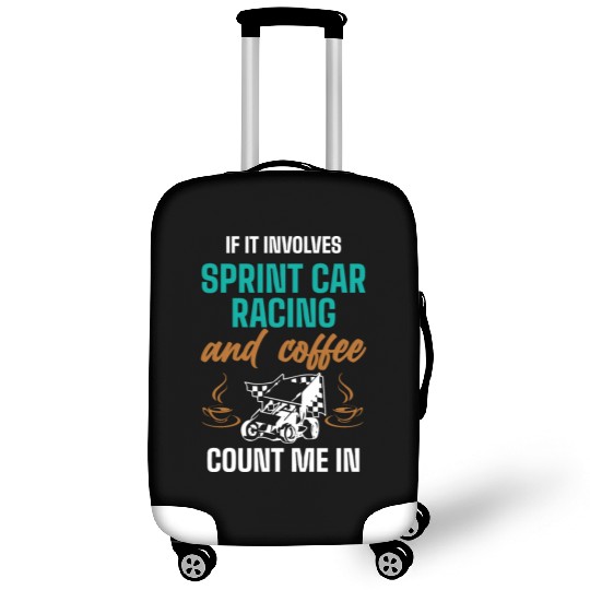 Sprint Car Racing, sprint car, dirt track racers Luggage Covers