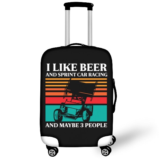 Sprint Car Racing, sprint car, dirt track racers Luggage Covers