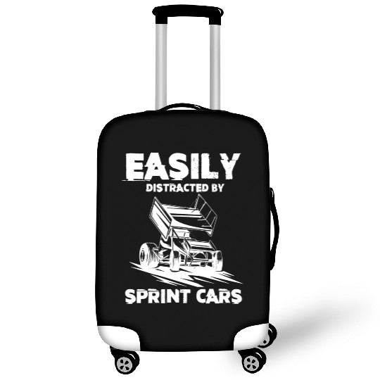 Sprint Car Racing, sprint car, dirt track racers Luggage Covers