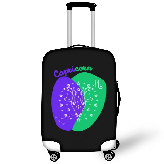 Cosmic Climb A Minimalist Capricorn Design Luggage Covers