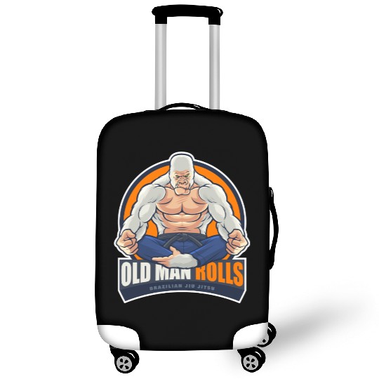 Old Man Rolls Gorilla Jiu Jitsu Fighter Luggage Covers
