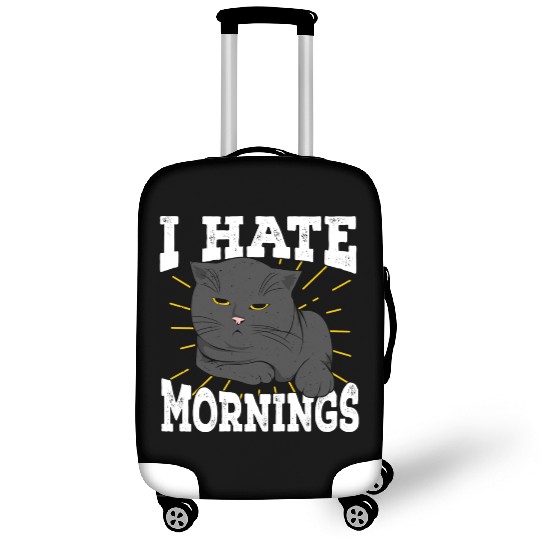 I Hate Mornings Cat Long Sleeper Gift Luggage Covers