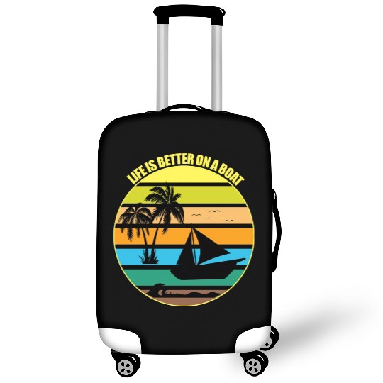Life is Better On a Boat Dark Luggage Covers New