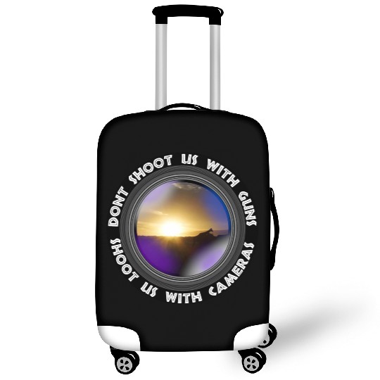 Dont Shoot Us Wildlife Conservation Giraffe Sunset Luggage Covers