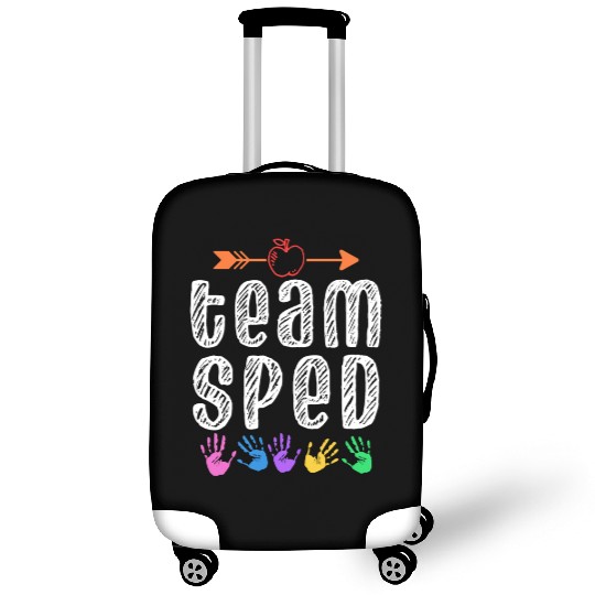 Team Sped Teacher Awareness Special Education Luggage Covers