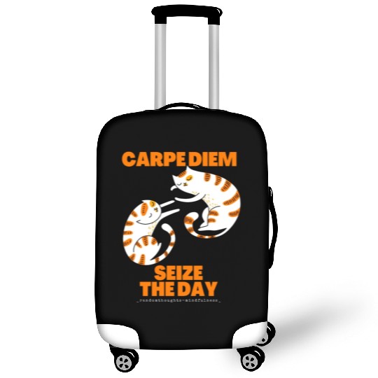 Cats Lover Carpe Diem Seize The Day Luggage Covers
