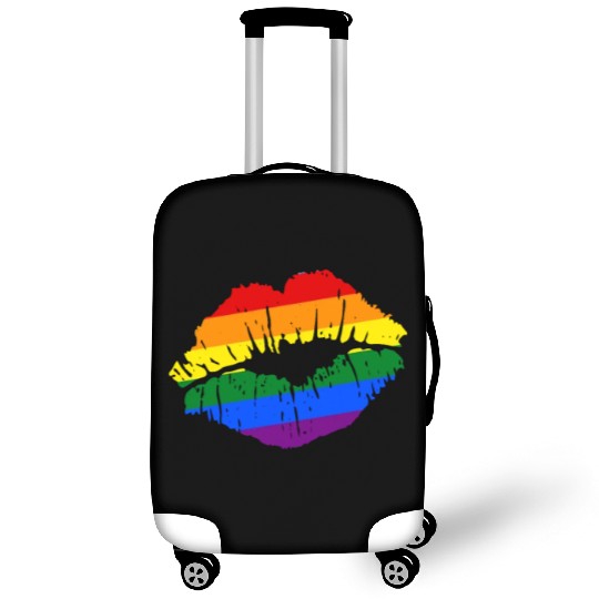Artistic Gay Pride Rainbow Flag LGBTQ Lips Luggage Covers