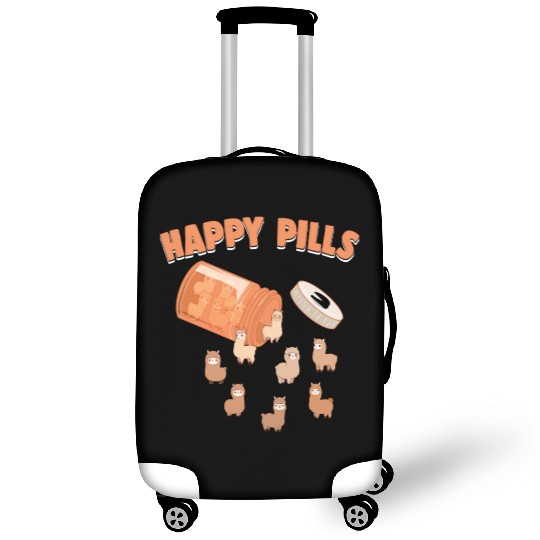 Happy Pills Alpaca Funny Farm Animal Lovers Humor Luggage Covers