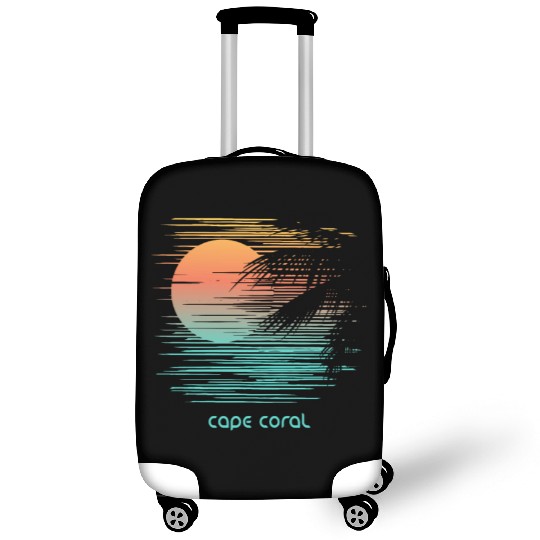 Artistic Cape Coral Florida Palm Tree Vacation Luggage Covers