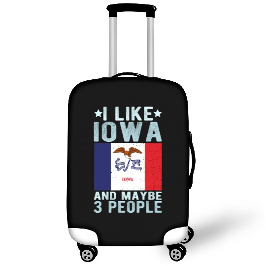 Iowa Flag US State Luggage Covers