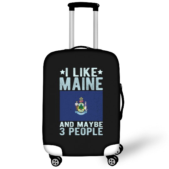 Maine Flag US State Luggage Covers