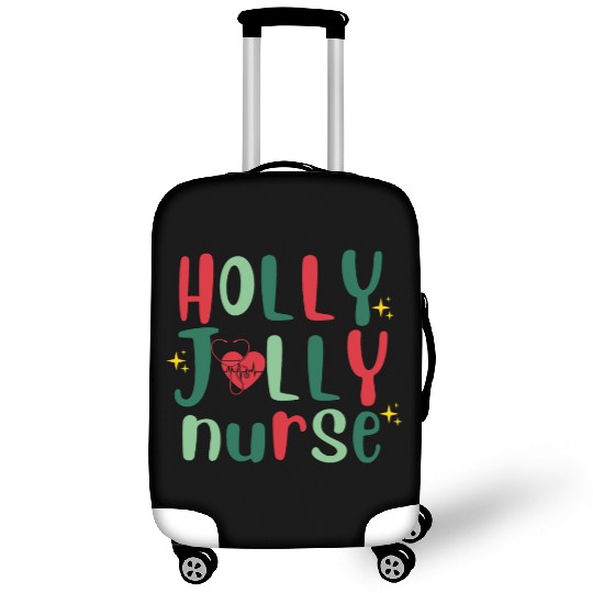 HOLLY JOLLY NURSE6 Luggage Covers