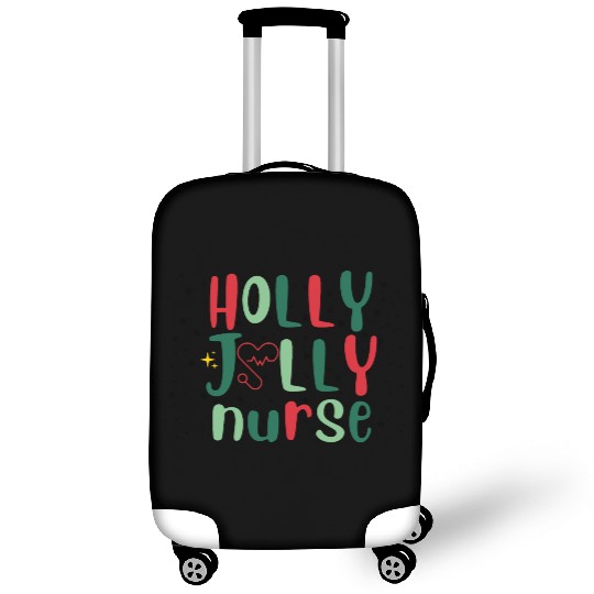 HOLLY JOLLY NURSE Luggage Covers