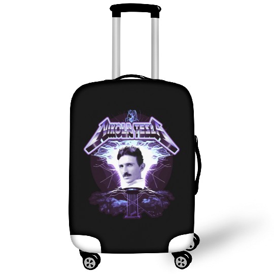 Nikola Tesla Heavy Metal Electricity by gnarly Luggage Covers