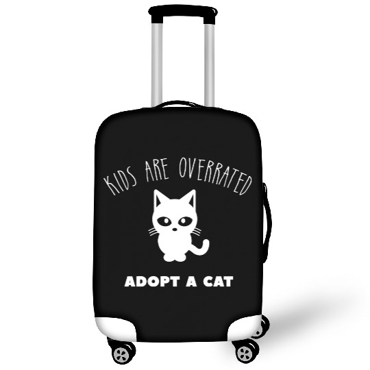 Kids Are Overrated Adopt A Cat Cat Meme Lover Luggage Covers