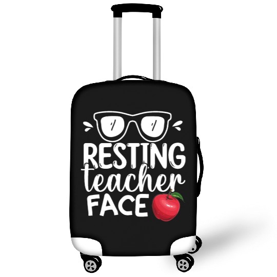 Resting Teacher Face Happy Retirement Plan Luggage Covers