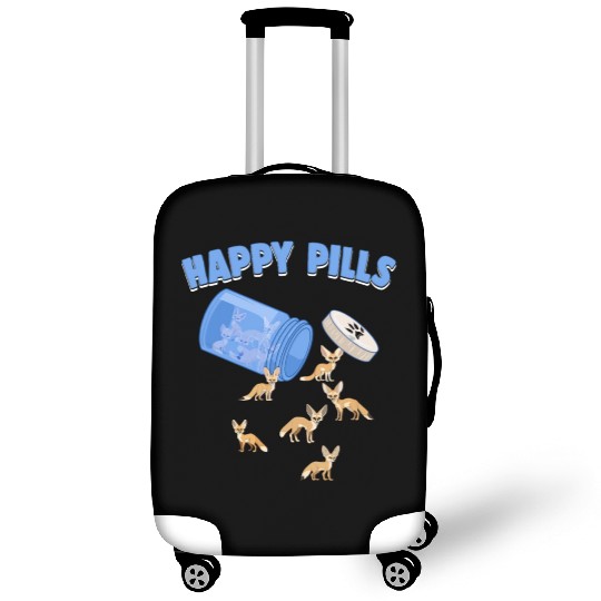 Happy Pills Fennec Foxex Funny Fennec Fox Lover Luggage Covers