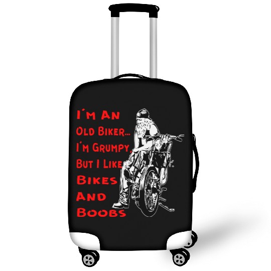 I’m A Grumpy Old Biker ©WhiteTigerLLC.Com Luggage Covers