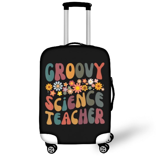 Groovy Science Teacher Retro Colorful Design Luggage Covers