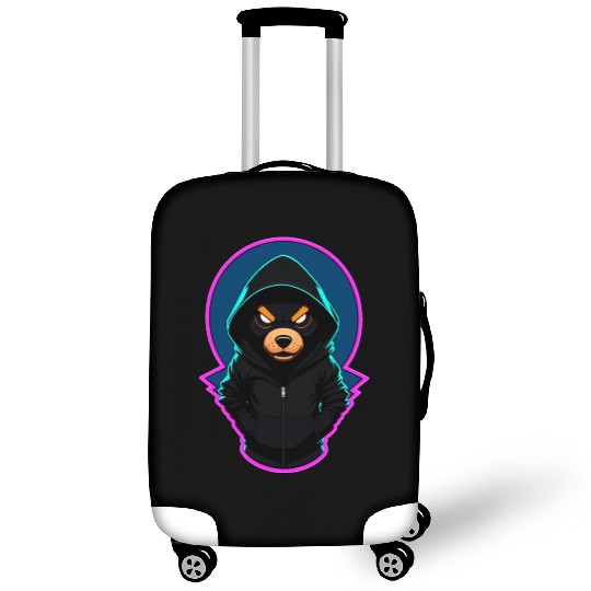 Evil Teddy Bear With Luggage Covers