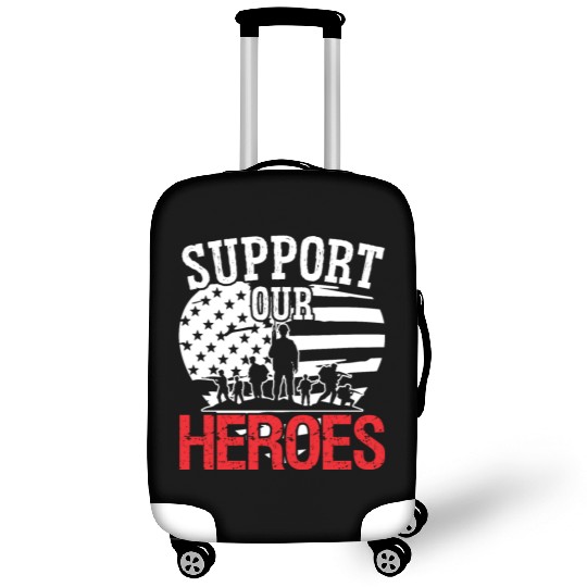 Soldier support our heroes military army veteran Luggage Covers