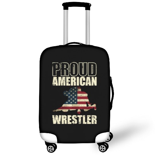 Proud American Wrestler Show Fight Stunt Luggage Covers