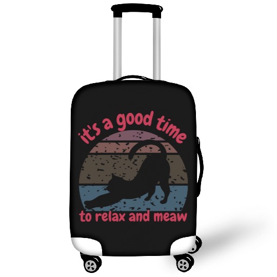 It's a good time to relax and meow Luggage Covers
