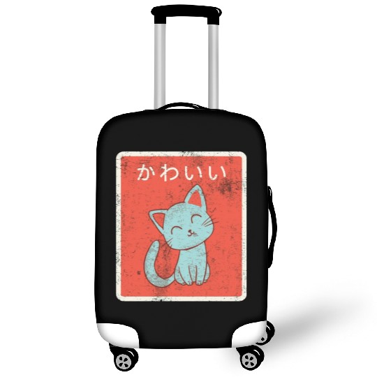 Vintage Japanese Kawaii Cat Cool Japanese Cats Luggage Covers