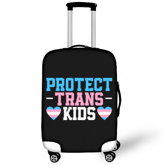 Protect Trans Kids Rainbow Pride LGBTQ Transgender Luggage Covers
